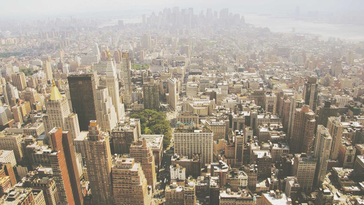 Aerial view of a city