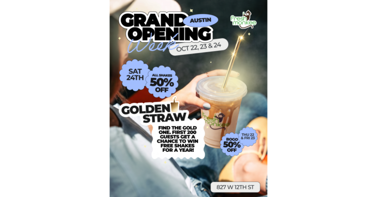 Fresh Monkee Austin bets on golden straws and protein shakes to win over downtown
