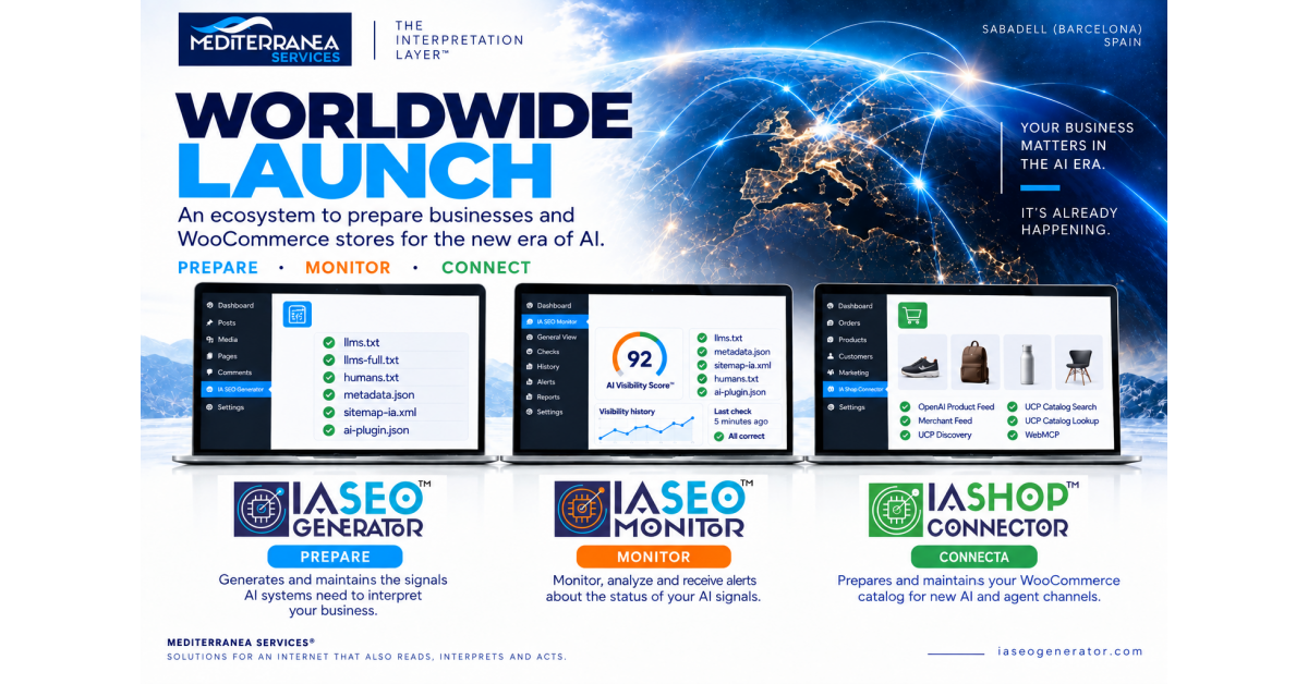Mediterranea Services launches IA SEO Monitor Premium for AI-first web interpretation