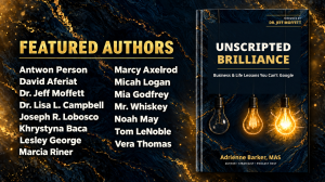 Adrienne Barker turns raw podcast talks into Unscripted Brilliance book