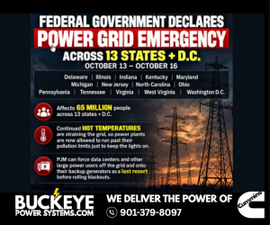 Buckeye Power Systems urges standby generators after federal grid emergency