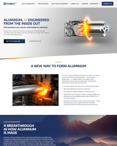 Lounge Lizard rebuilds Atomic13’s site to make advanced aluminum tech click