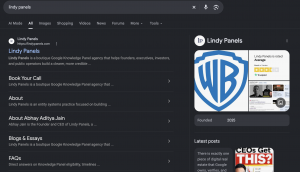 Lindy Panels launches done-for-you Google Knowledge Panels for companies