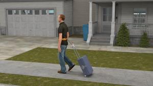 Lynwood inventor’s Walk N Tow frees your hands from luggage handles